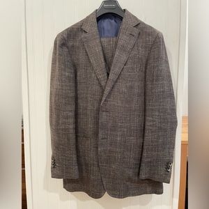 Suitsupply HAVANNA Three-Piece Wool/Silk/Linen Suit 42R